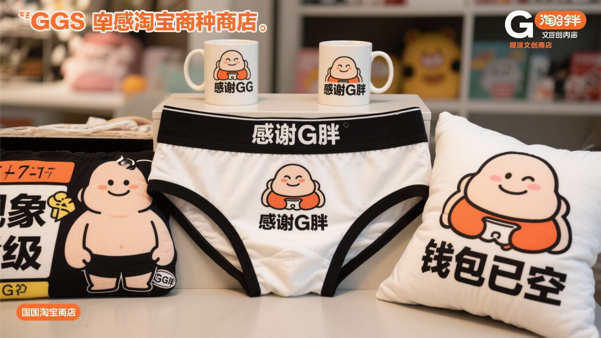 G胖"代言"中国内裤笑喷!竟成老外玩家必吃榜 正是这种高度认同感,催生了一批以G胖为主题的周边文创产品。从马克杯到抱枕,再到—